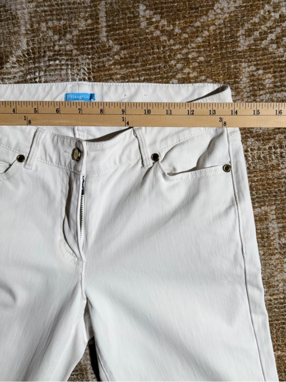 J McLaughlin Skinny White Women's Jeans - Classic Fit - Picture 3 of 7